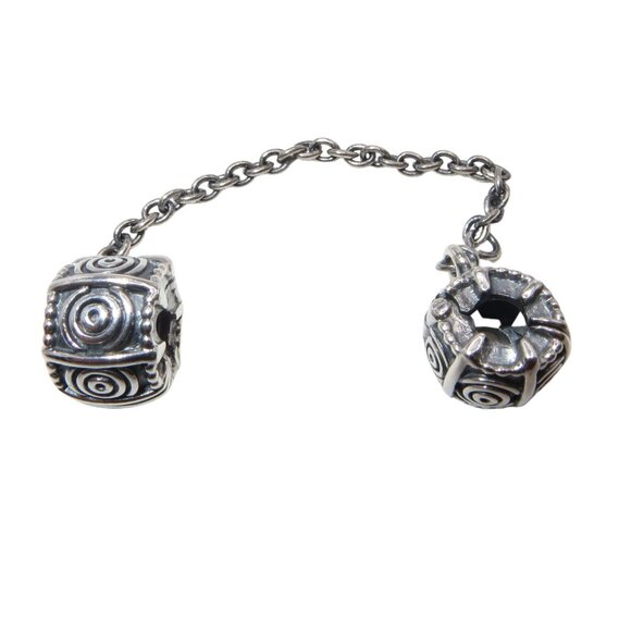 Pandora Dreamer Sterling Silver Safety Chain Charm 790583 - Picture 3 of 6